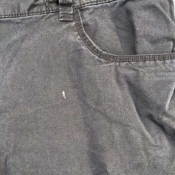 Style & Co. Bermuda Shorts Capris Black Size 12 Cotton Blend Pockets - Picture 11 of 14